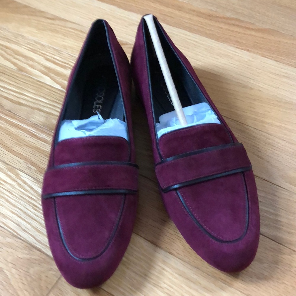 NIB Aerosoles Wine/Burgundy Suede Flats